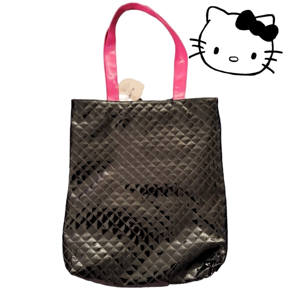 New Arrival! Authentic Licensed HELLO KITTY Spacious Leather Blend Tote Bag - Picture 3 of 8